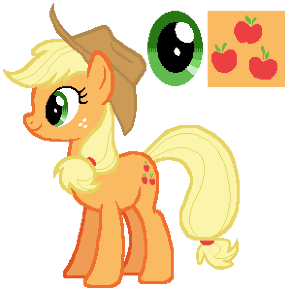 Applejack - Friendship is Magic Color Guide - MLP Vector Club