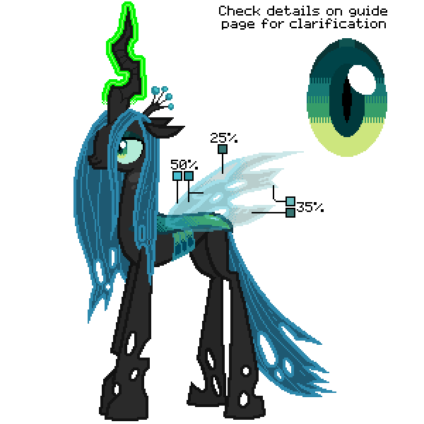 Download Queen Chrysalis - Color Guide - MLP Vector Club