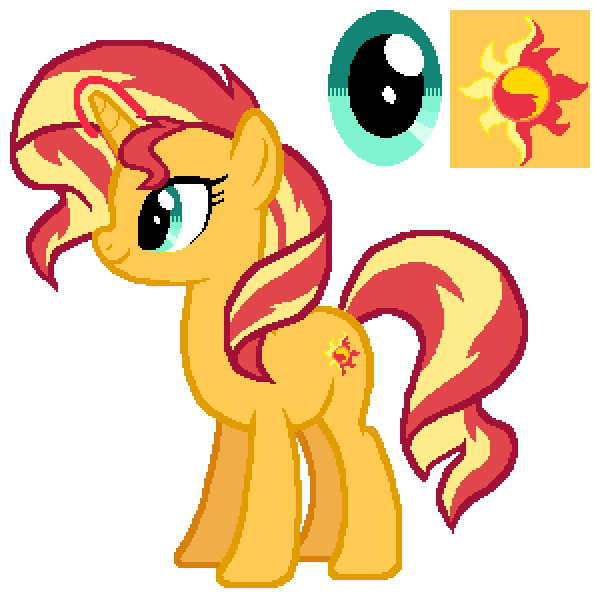 Sunset Shimmer Friendship Is Magic Color Guide Mlp Vector Club - roblox mlp cutie mark codes