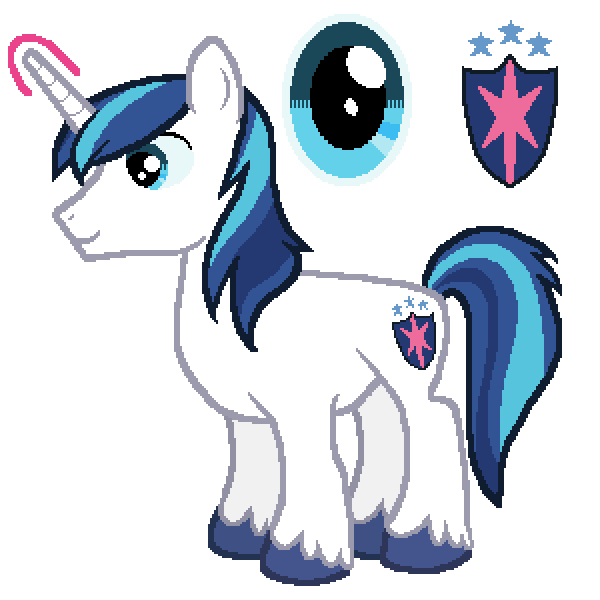 Show accurate colors and cutie mark vector for "Shining Armor&...