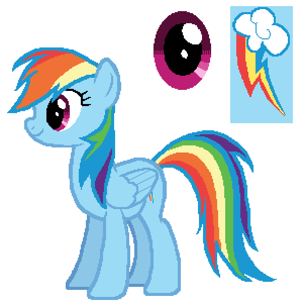 Download Rainbow Dash Friendship Is Magic Color Guide Mlp Vector Club