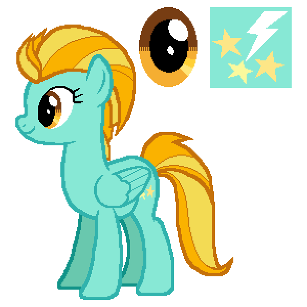 Lightning Dust - Friendship is Magic Color Guide - MLP Vector Club