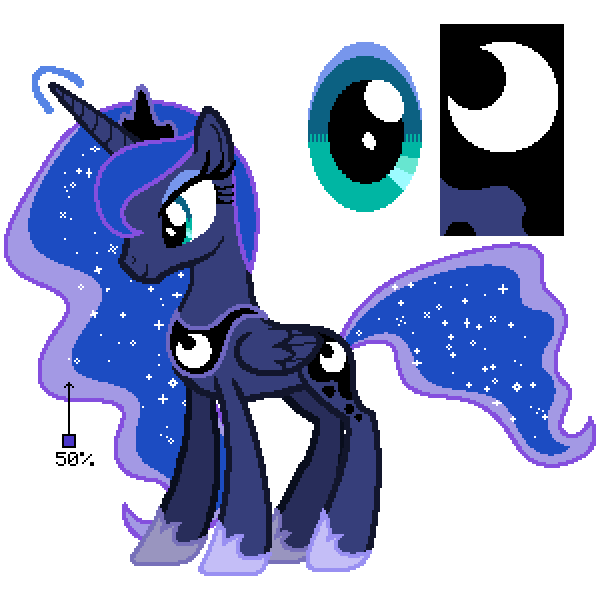 Download Princess Luna Friendship Is Magic Color Guide Mlp Vector Club